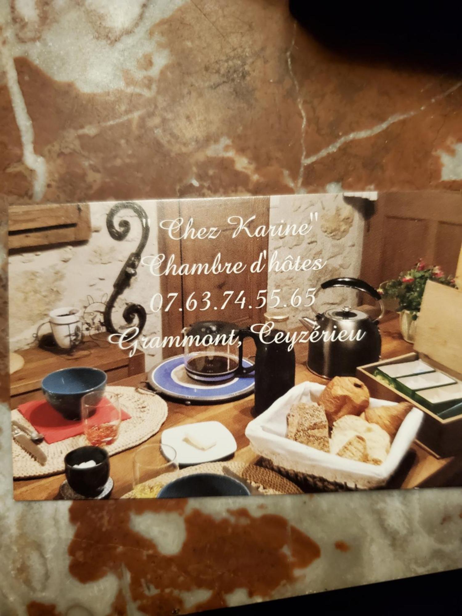 Bed and Breakfast Chez Karine Ceyzerieu Exterior foto